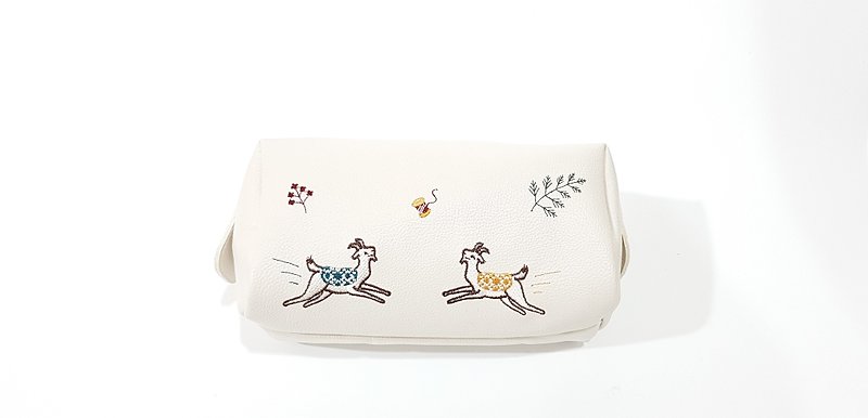 Goat Cosmetic Purse (white) - Wallets - Paper White