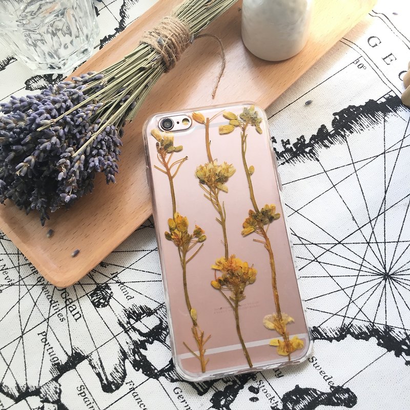Refueling flower phone cover - เคส/ซองมือถือ - พลาสติก สีส้ม