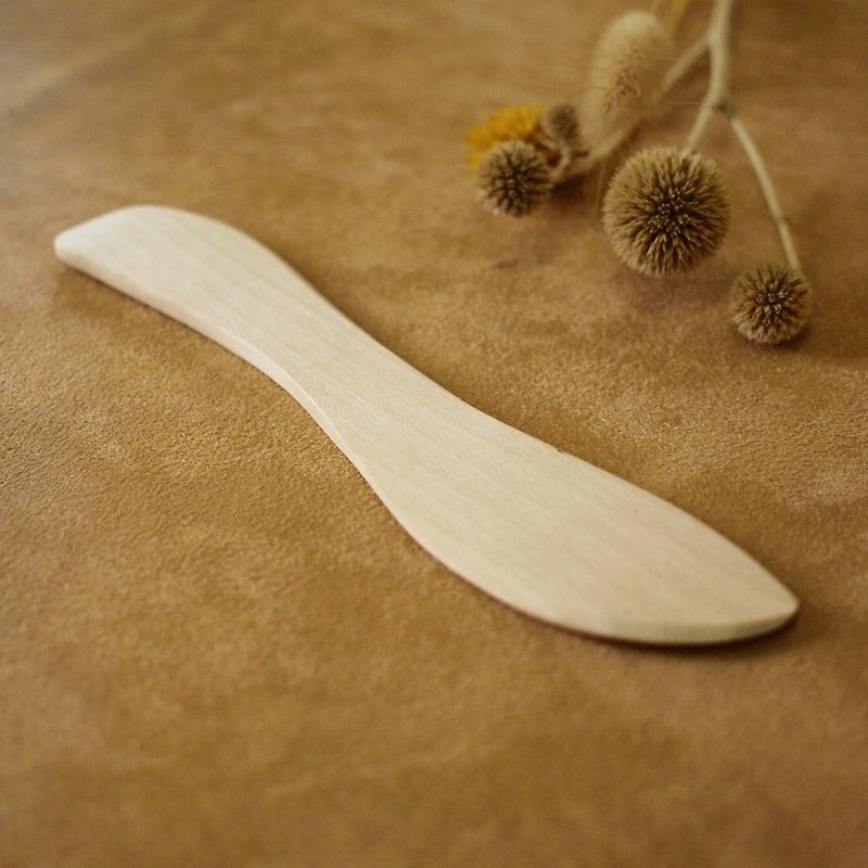 Finland VJ Wooden handmade wooden birch spatula - ช้อนส้อม - ไม้ สีนำ้ตาล