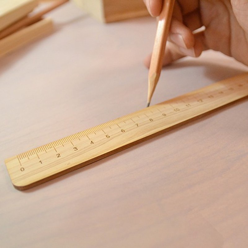 [Create] Ichiro wood wooden ruler 30cm - Other - Wood 