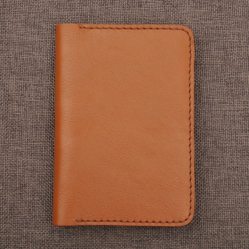 Handmade first layer cowhide passport book wallet in five colors for free custom English name - อื่นๆ - หนังแท้ หลากหลายสี