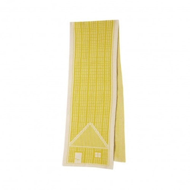 House Pure Wool Scarf - Yellow | Donna Wilson - ผ้าพันคอถัก - ขนแกะ สีเหลือง