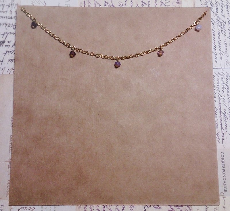 / About sold / Princess #Copious Royal Series-Swarovski necklace - gradient purple - Necklaces - Other Metals 