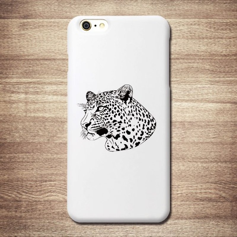 [Leopard] white shell commodity tattoo - iPhone Tattoo Phone Case large tail rogue - Phone Cases - Plastic White