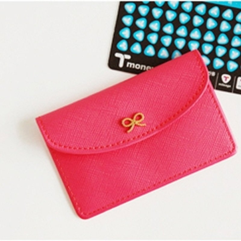 Dessin x Jamstudio-蝴蝶結名片夾-hot pink,JSD72726 - Card Holders & Cases - Other Materials Red