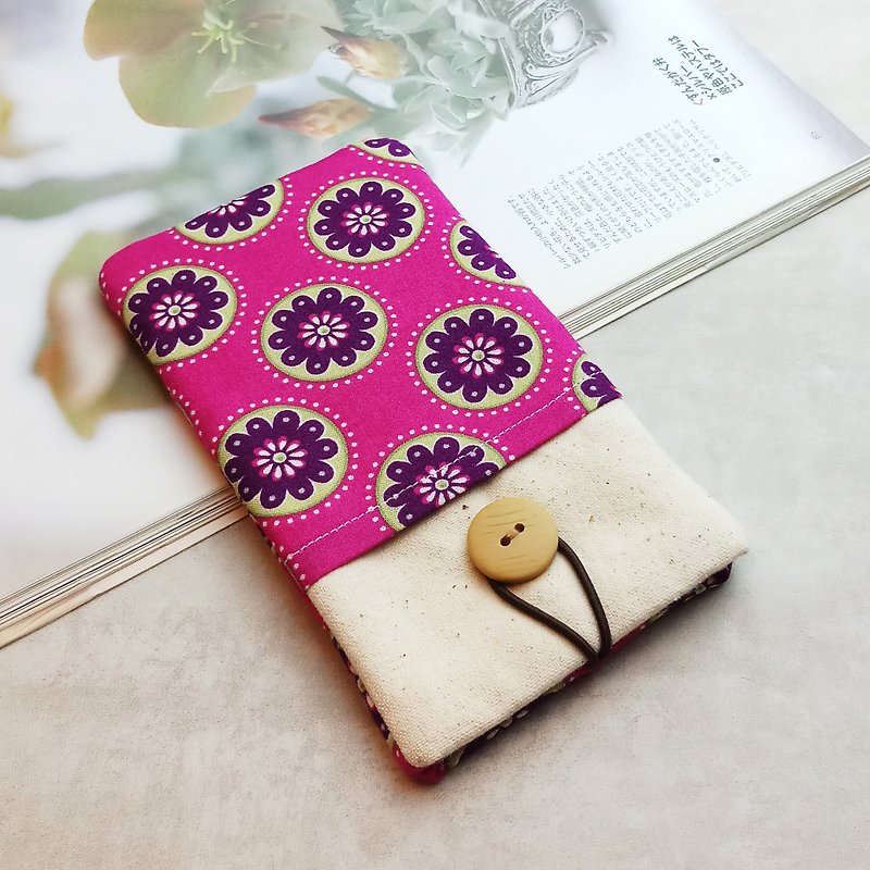 Customized phone bag, mobile phone bag, mobile phone protective cloth cover, such as iPhone pattern (b) (P-76) - Phone Cases - Cotton & Hemp Red