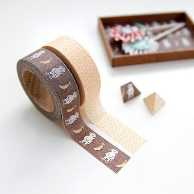 Out of Print Clearance-Paper Tape 2 into the Group-04 Banana, ICO80527 - Washi Tape - Paper Multicolor