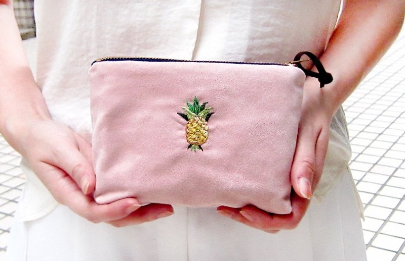 100% PURE Fruit 000 packets / pineapple powder - Toiletry Bags & Pouches - Thread Pink