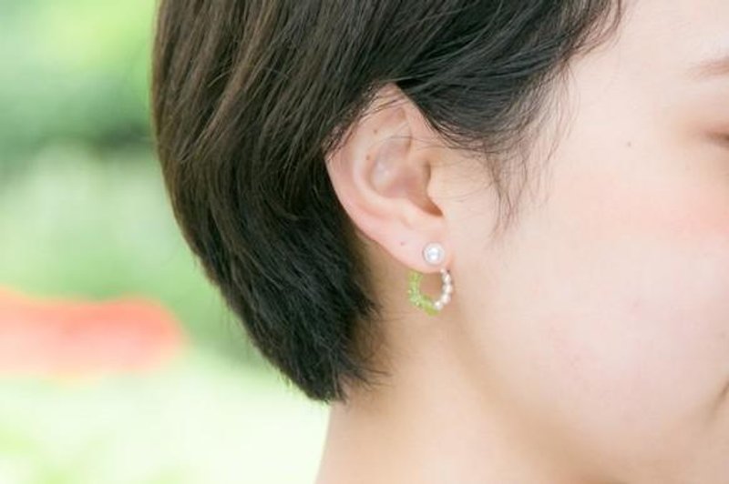 【14kgf】 sally pierce green サリーピアス グリーン - 耳環/耳夾 - 其他金屬 