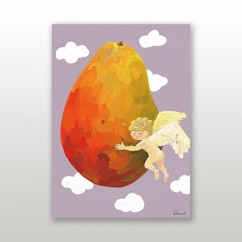 【BestFriend】Graphic Postcard 圖像名信片 / Mango Angle - 卡片/明信片 - 紙 灰色