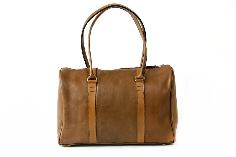 Bella Vista classic caramel leather bag - Handbags & Totes - Genuine Leather Brown