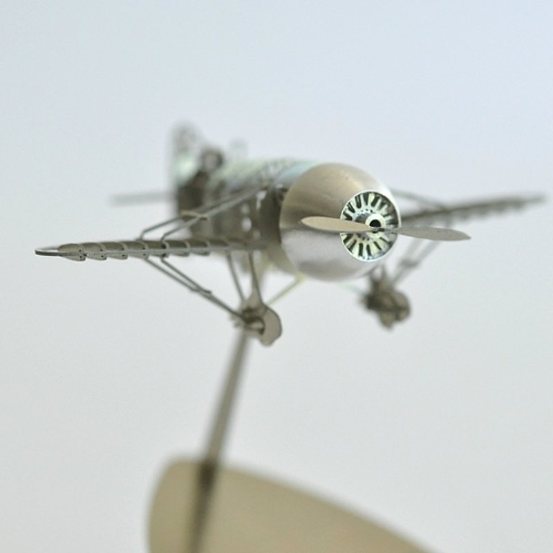 [SUSS] 日本進口設計Aerobase 競速Gee Bee Racer R-2金屬模型飛機(1/160)-現貨免運 - 其他 - 其他金屬 灰色