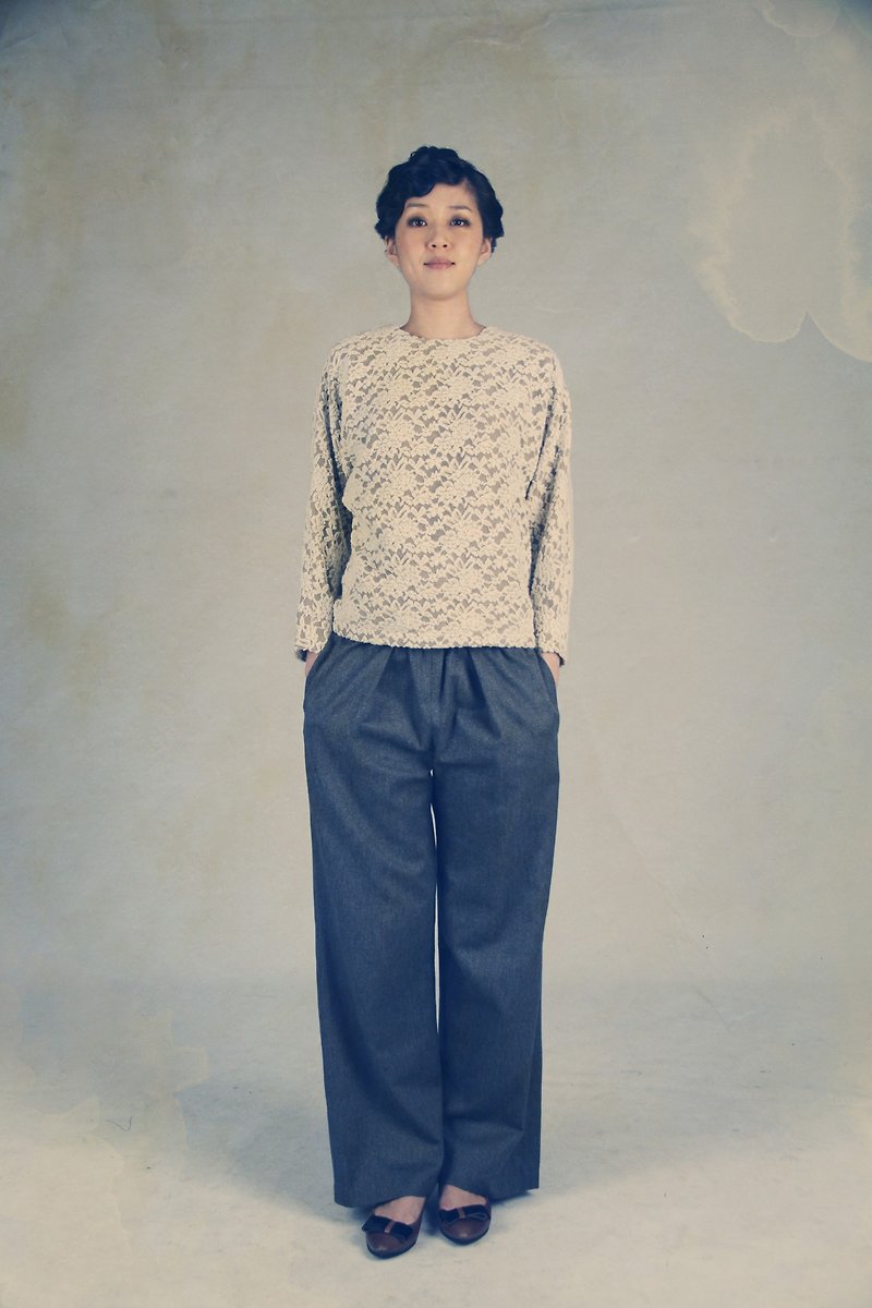 Wangxia Masculine Trouser - กางเกงขายาว - วัสดุอื่นๆ สีกากี