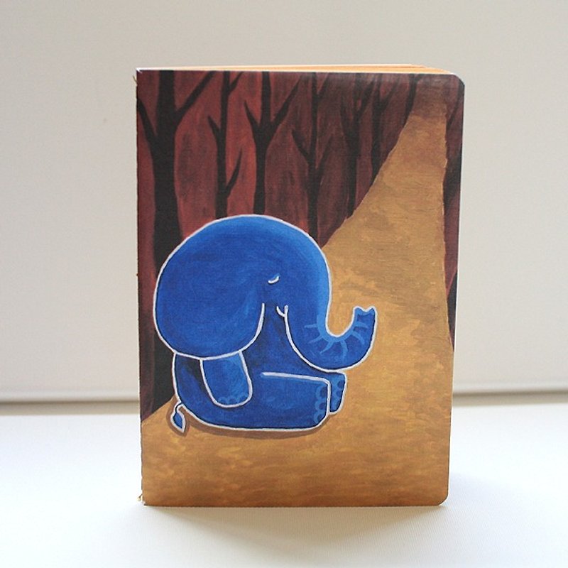 Large notebook | forest elephant - สมุดบันทึก/สมุดปฏิทิน - กระดาษ สีนำ้ตาล