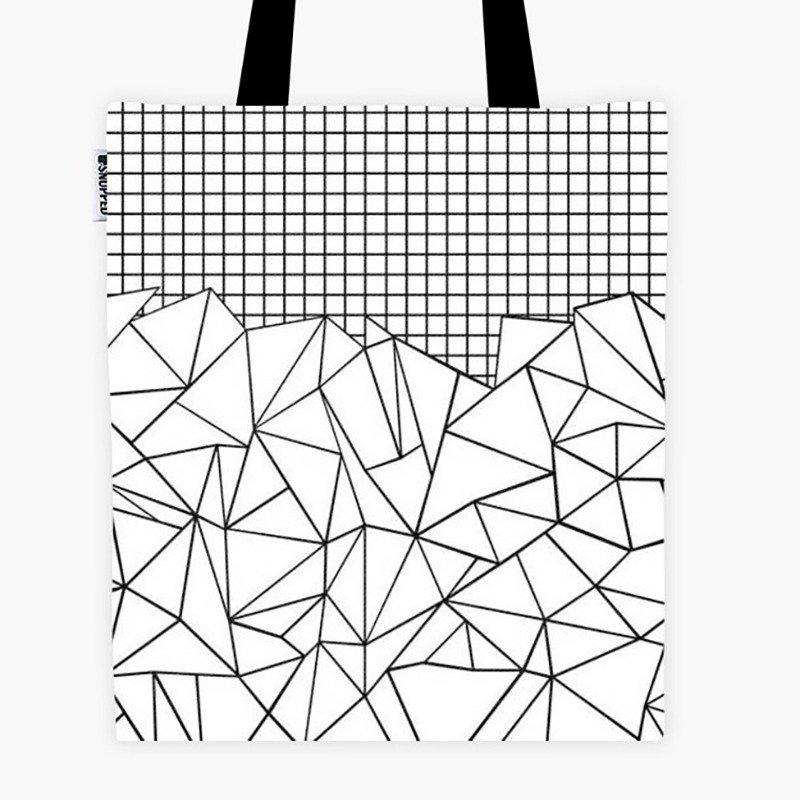 Filament - 帆布袋 - Abstract Outline Grid - 側背包/斜背包 - 防水材質 