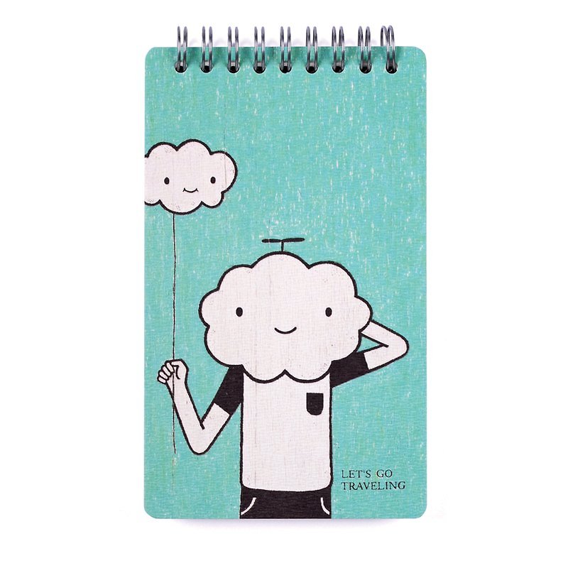 Illustration Notebook / Take me to travel - สมุดบันทึก/สมุดปฏิทิน - กระดาษ สีน้ำเงิน