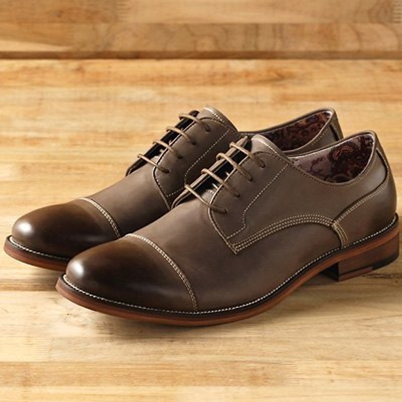 Vanger US-‧ understated elegance DianShang retro Derby ║Va106 understated gray meters - Men's Casual Shoes - Genuine Leather Khaki