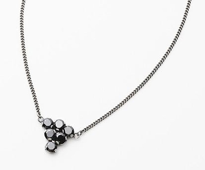 CN10 (cubic zirconia) - Necklaces - Other Metals Black