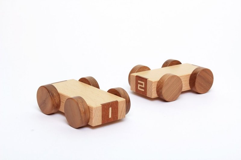 Wooden Toy Car (Car No. 1) - Kids' Toys - Wood Brown