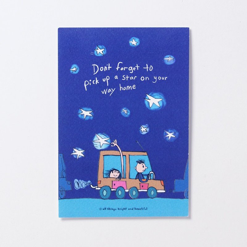 Pick up a star Postcard - Cards & Postcards - Paper Blue