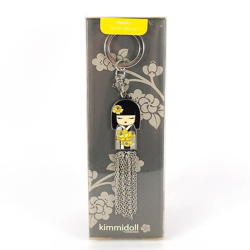 Charm key ring-Naomi is sincere and beautiful [Kimmidoll and blessing doll] - พวงกุญแจ - โลหะ สีส้ม