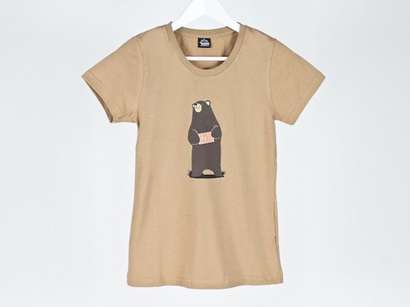 Bear Hug Free Hug Girls - Women's T-Shirts - Cotton & Hemp Khaki