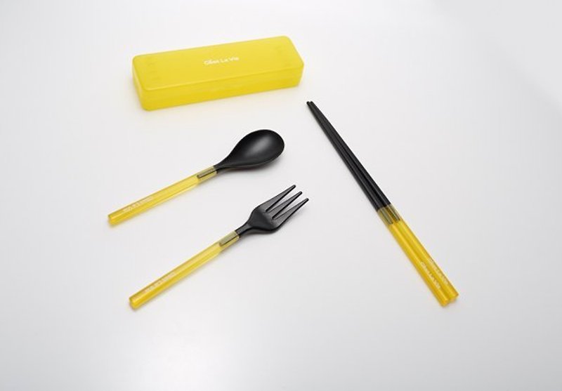 C’est La Vie 三合一環保餐具組-(綠+黃)雙件組 - Cookware - Plastic Multicolor
