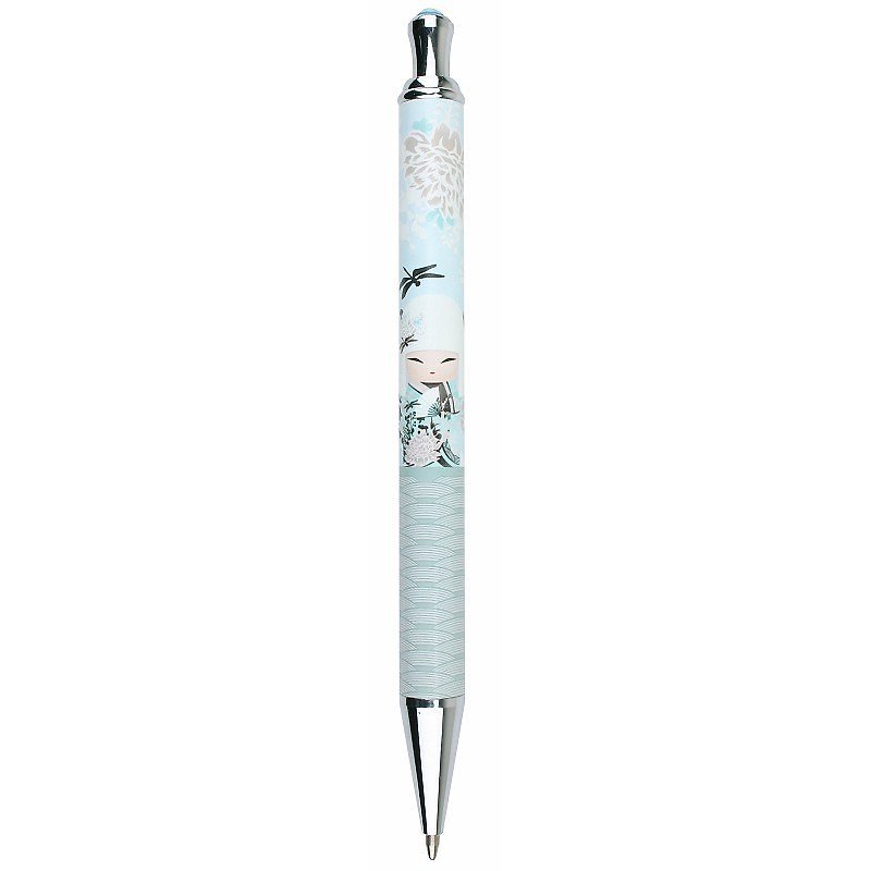 ボールペン みゆな 上品で高貴な【キミドール その他ギフト】 - 油性・ゲルインクボールペン - 金属 ブルー