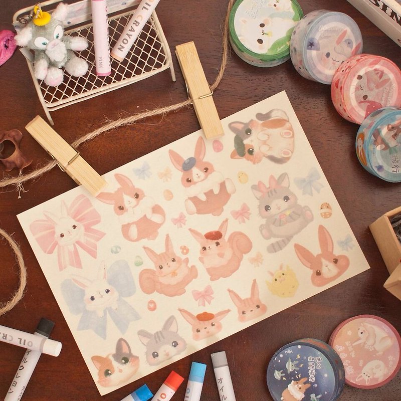 Easter bunny * Sticker - สติกเกอร์ - กระดาษ 