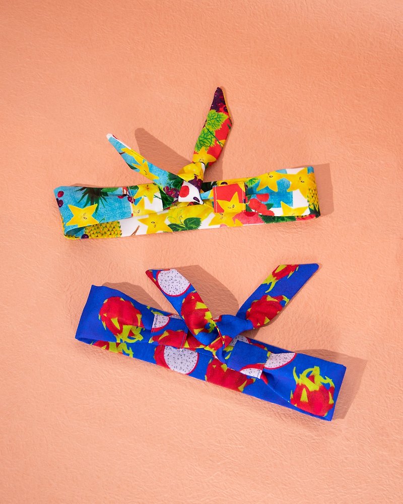 Scarf headband / Fruit series - Hair Accessories - Polyester Multicolor
