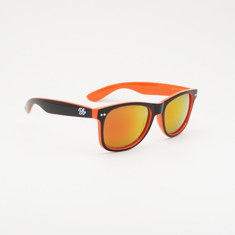 BLR  太陽眼鏡 電鍍雙色片 Eyewear 我戀橘雙色 - 太陽眼鏡 - 塑膠 橘色