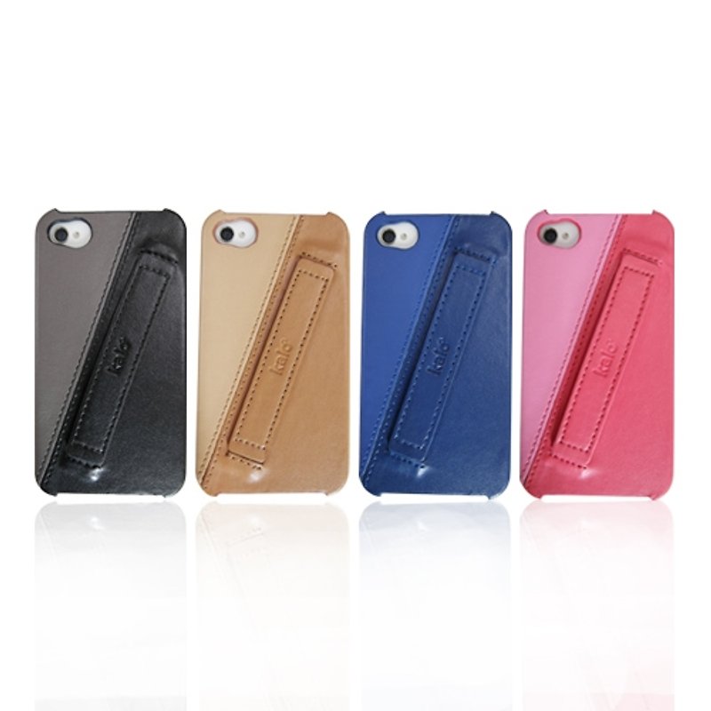 iPhone4 / 4S Easy Hold-color leather protective shell - Phone Cases - Other Materials Multicolor