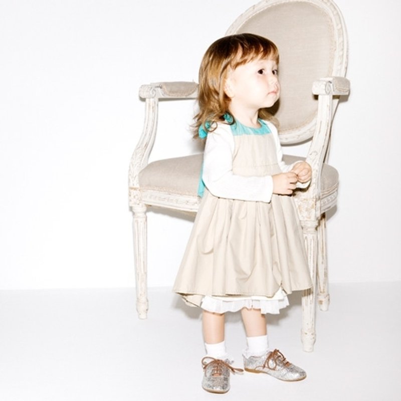 MARLMARL兒童用餐圍裙_女孩 /卡其(Baby 80-90cm) - 其他 - 防水材質 卡其色