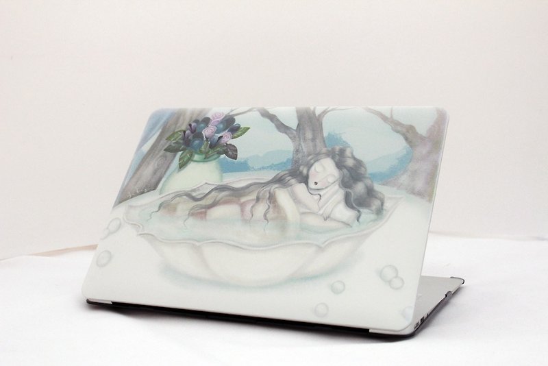 Listen Love Series - Island -tinting Lin Wenting "Macbook Pro / Air 13.3 inch special" Crystal Case - Tablet & Laptop Cases - Plastic Blue