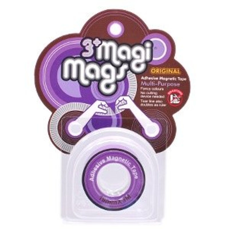 3+ MagiMags Magnetic Tape 　　　19mm x 3M Neon.Purple - อื่นๆ - วัสดุอื่นๆ สีม่วง