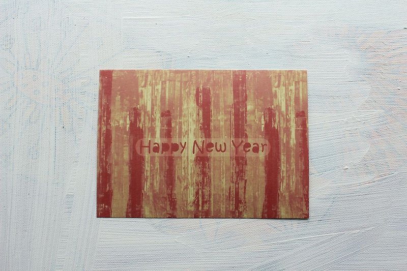 [ZhiZhiRen] New Year series - Postcards - การ์ด/โปสการ์ด - กระดาษ สีแดง