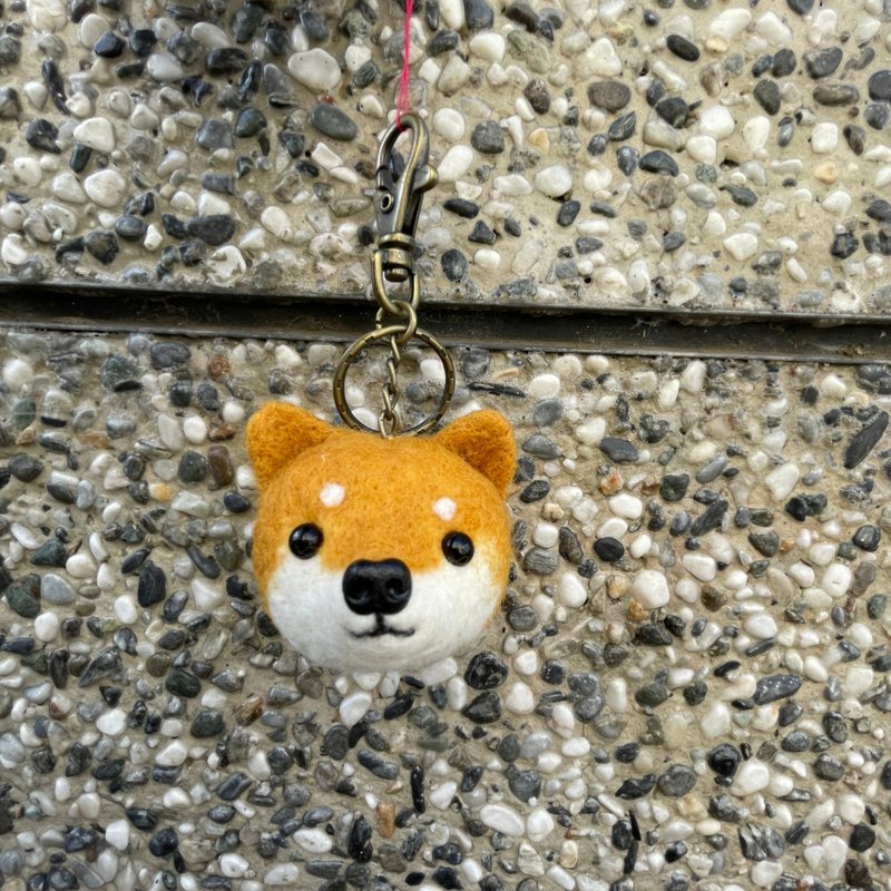 羊樂多羊毛氈樂園 柴犬 吊飾 - 鑰匙圈/鑰匙包 - 羊毛 多色