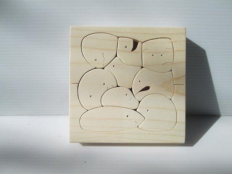 Stone puzzle (first friend) Japan postage164 yen - ของเล่นเด็ก - ไม้ สีกากี