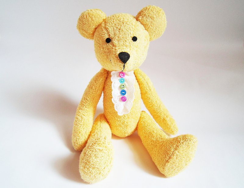 Sunny Bear - Stuffed Dolls & Figurines - Other Materials Yellow