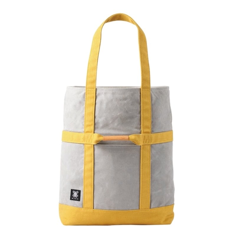 H.A.N.D dual Tote │ Lai Musu fight - Messenger Bags & Sling Bags - Cotton & Hemp Yellow