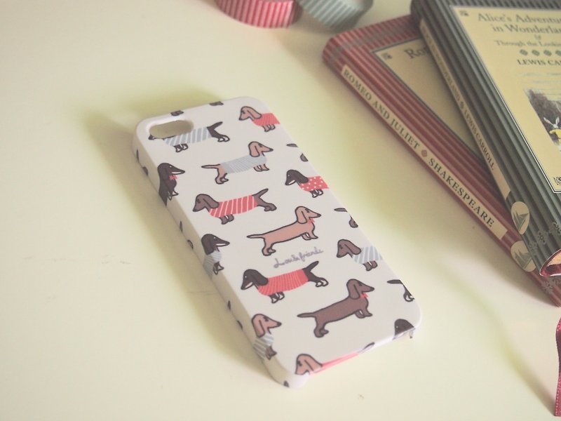 Dachshund iPhone Case - Tablet & Laptop Cases - Plastic Pink