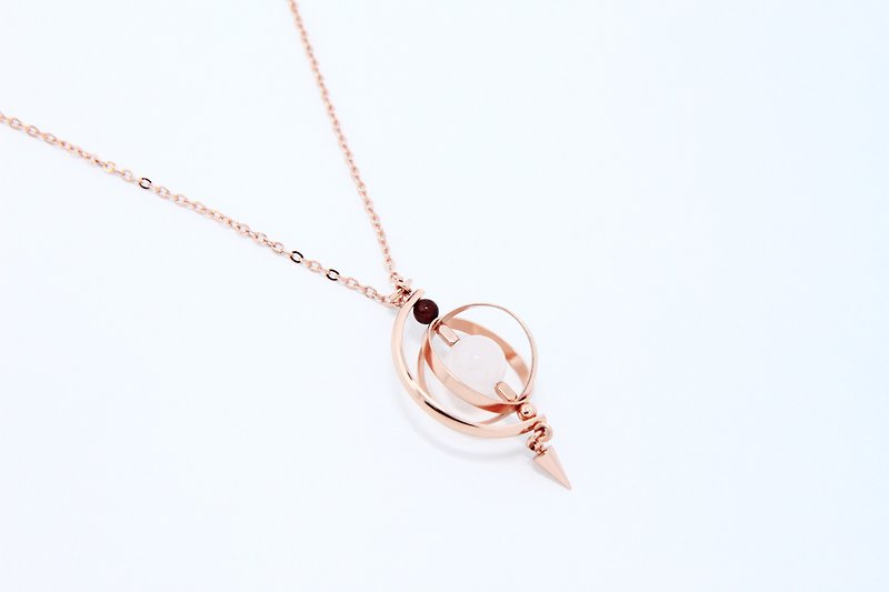 Moon Planet Necklace - Necklaces - Copper & Brass 