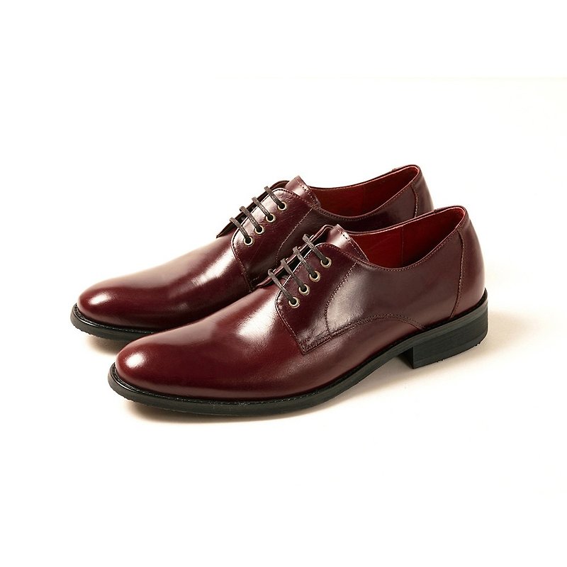Vanger elegant beauty ‧ elegant texture style Derby shoes Va178 red texture made in Taiwan - รองเท้าอ็อกฟอร์ดผู้ชาย - หนังแท้ สีแดง