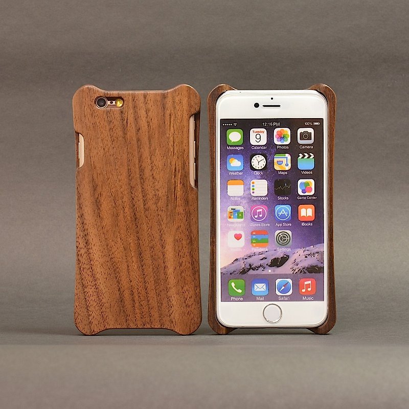 WKidea iPhone 6 / 6S Plus wooden walnut shell _ - เคส/ซองมือถือ - ไม้ 
