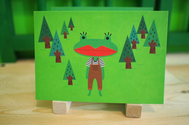 E*group Afrog Nature Postcard (Frog) - การ์ด/โปสการ์ด - กระดาษ สีเขียว