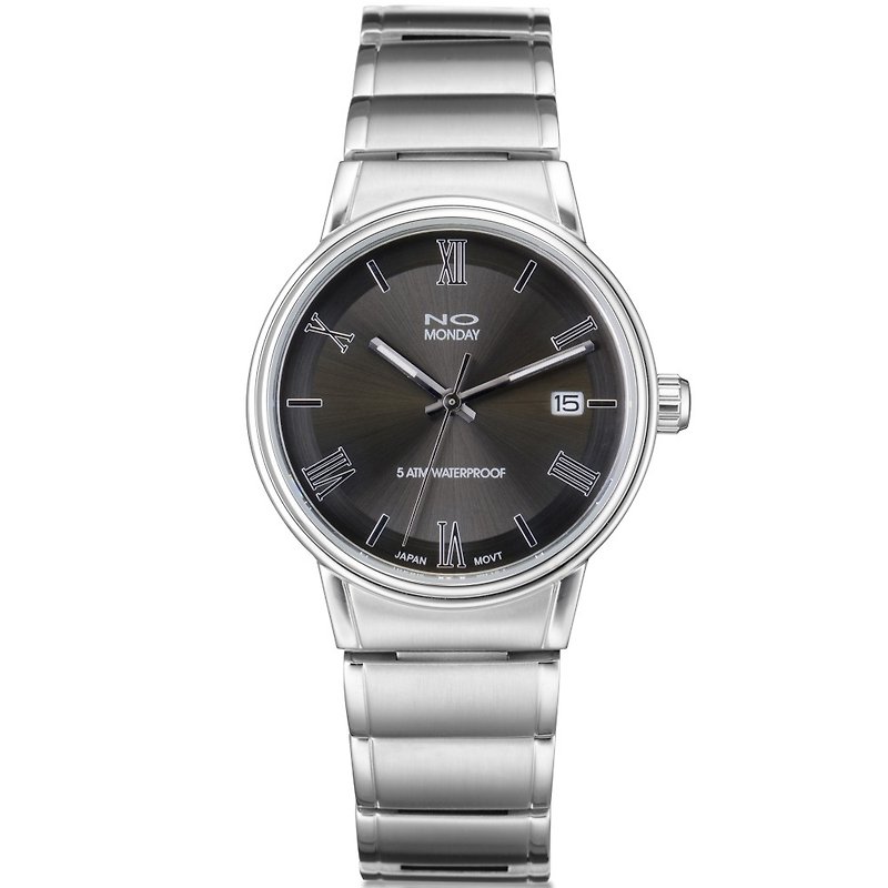月曜日ルドルフシリーズのデザイナーの時計ませんNO  - 黒/ 37ミリメートル - 腕時計 ユニセックス - その他の素材 ブラック