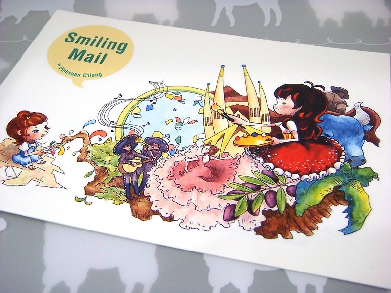 【Pin】Greeting from the exotic country│Print│Postcard - Cards & Postcards - Paper Multicolor