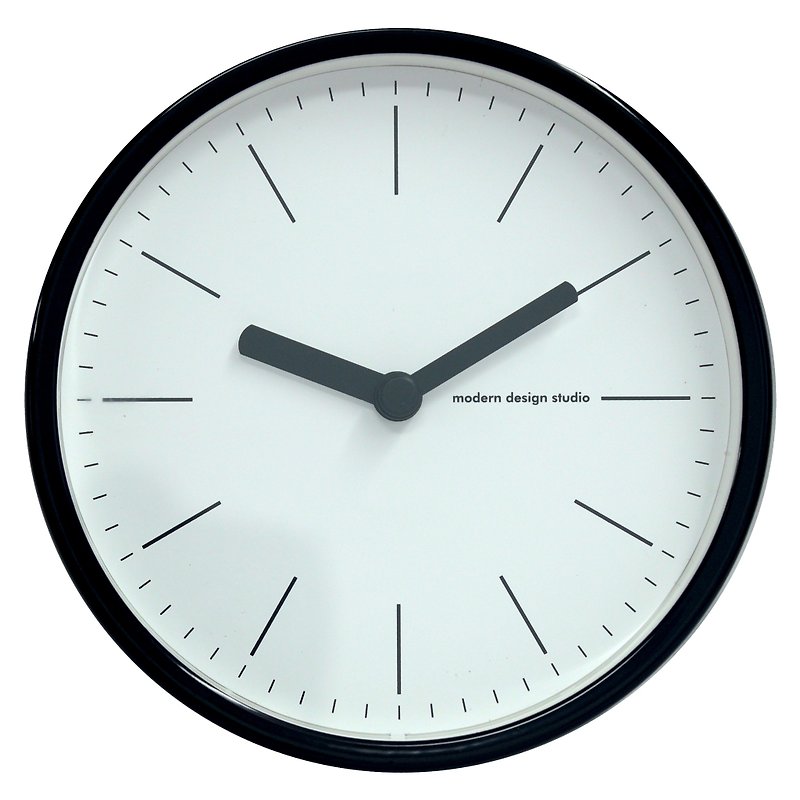 Mesa - 每一分的設計時鐘 2 in 1 (金屬) - 時鐘/鬧鐘 - 其他金屬 黑色