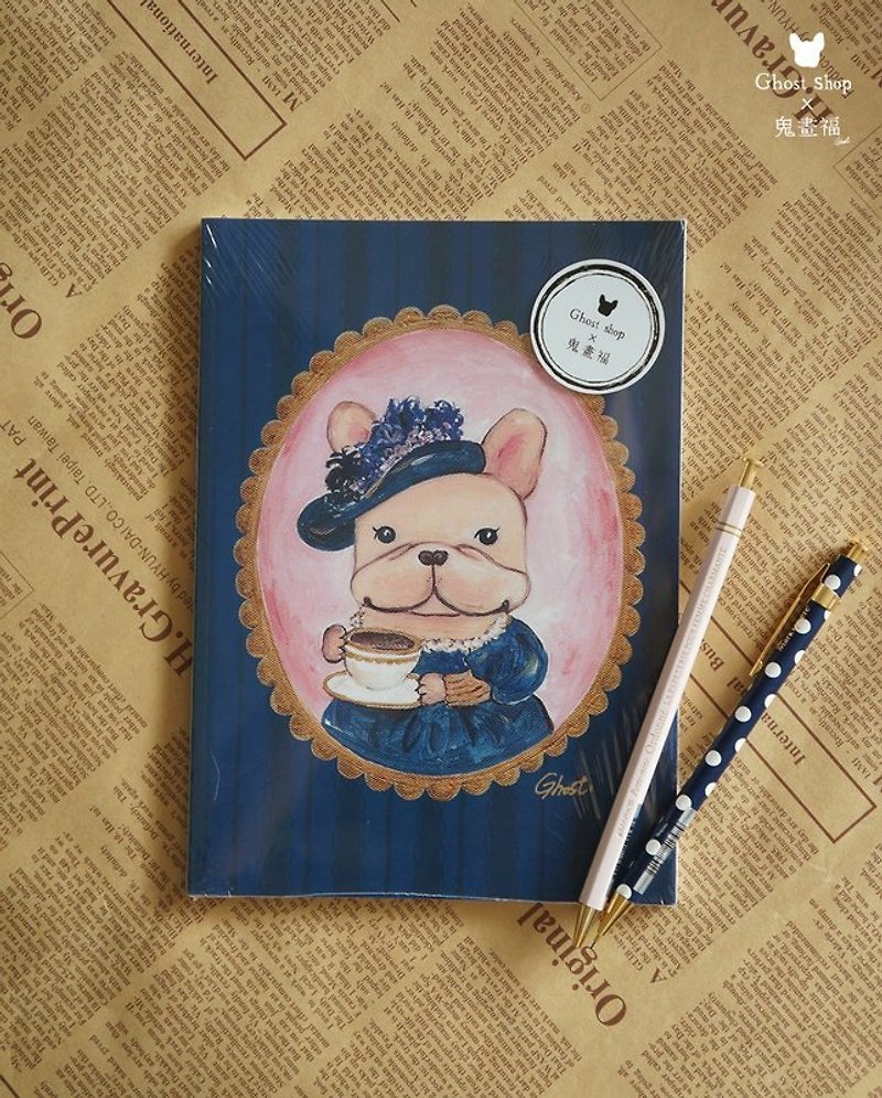 (售完)A5筆記本-英格蘭女士 - 筆記簿/手帳 - 紙 藍色