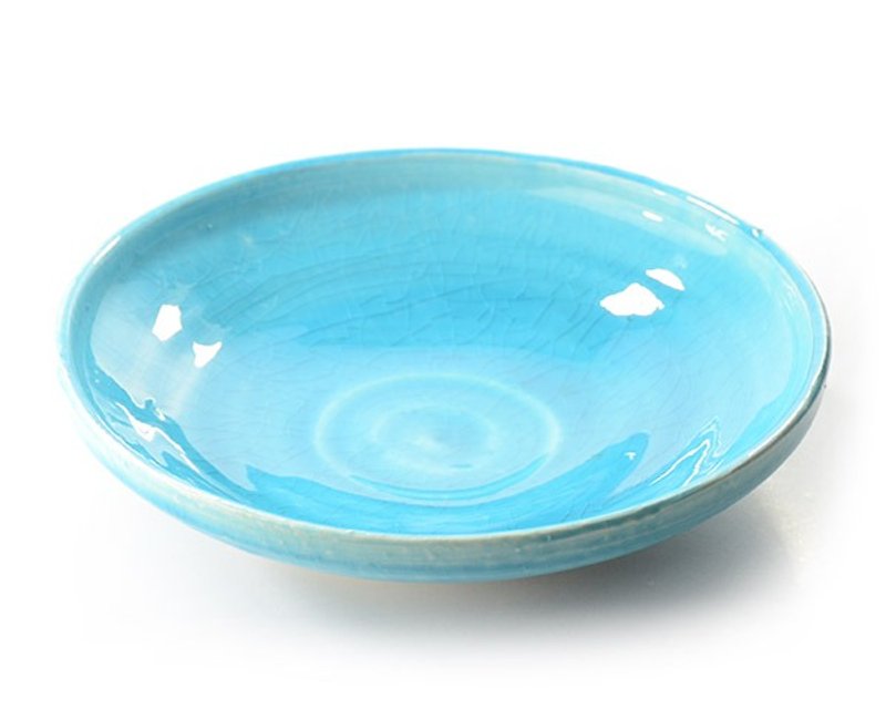 Turkish dish evening twilight blue seven inches - Small Plates & Saucers - Porcelain Blue
